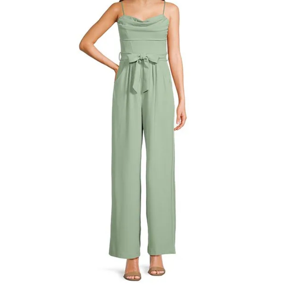 Elegant Sage Green Women's Jumpsuit